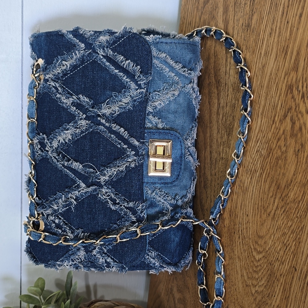 M Marco Denim Shoulder Crossbody Handbag